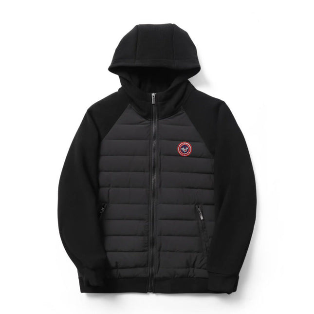 hooded warm and thickened jacket for men