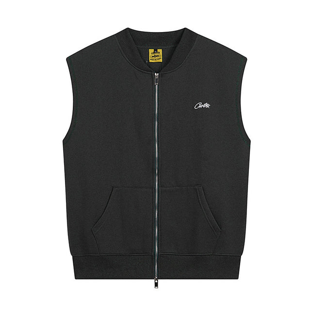 corteiz street embroidery zipper vest Alcatraz shorts new set