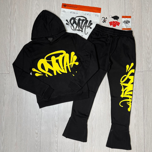 High Quality Syna Hip Hop Foam Print T-Shirt Set