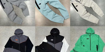 Syna Drill Contrast Stitch Hooded Cardigan Set