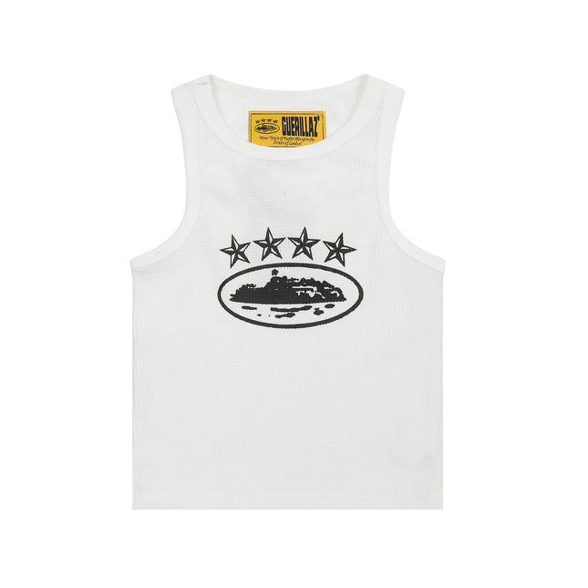 Basic LOGO Crew Neck Sleeveless Vest T-Shirt