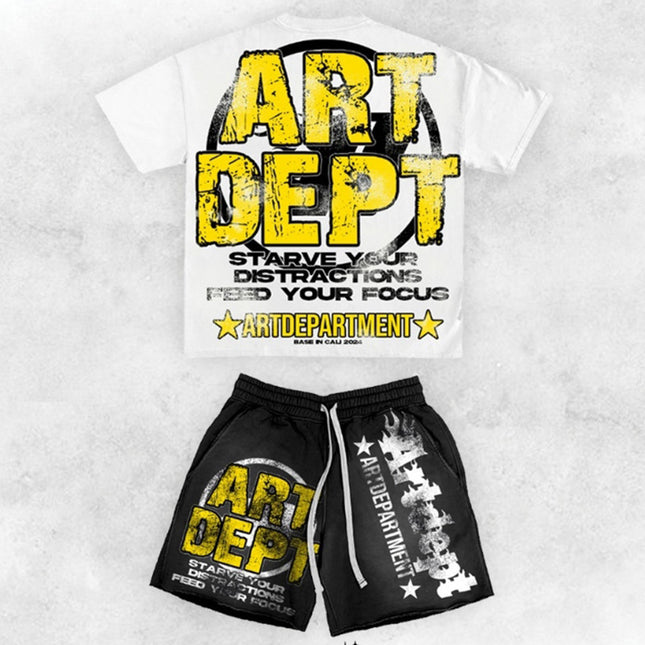 Crew Neck T-Shirt & Shorts Set