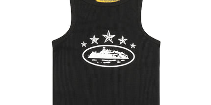 Basic LOGO Crew Neck Sleeveless Vest T-Shirt