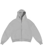 Gray zipper hoodie