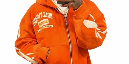 Unisex Loose Fit Y2K Streetwear Hoodie – Letter Print Hip Hop Sweatshirt