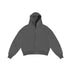 Dark gray zipper hoo
