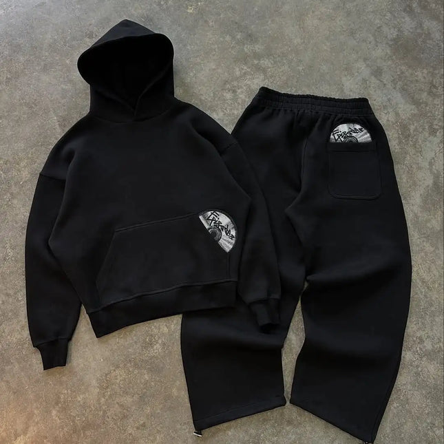 Casual tracksuit pullovers Gothic Harajuku loose