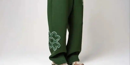 Embroidered Zip Hoodie & Pants Set Men Streetwear 2-Piece Tracksuit Mldrip