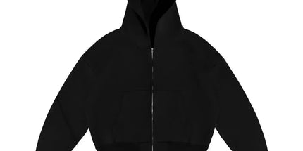 Y2K Retro Streetwear Hoodie Set Black zipper hoodie Mldrip
