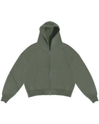Green zipper hoodie