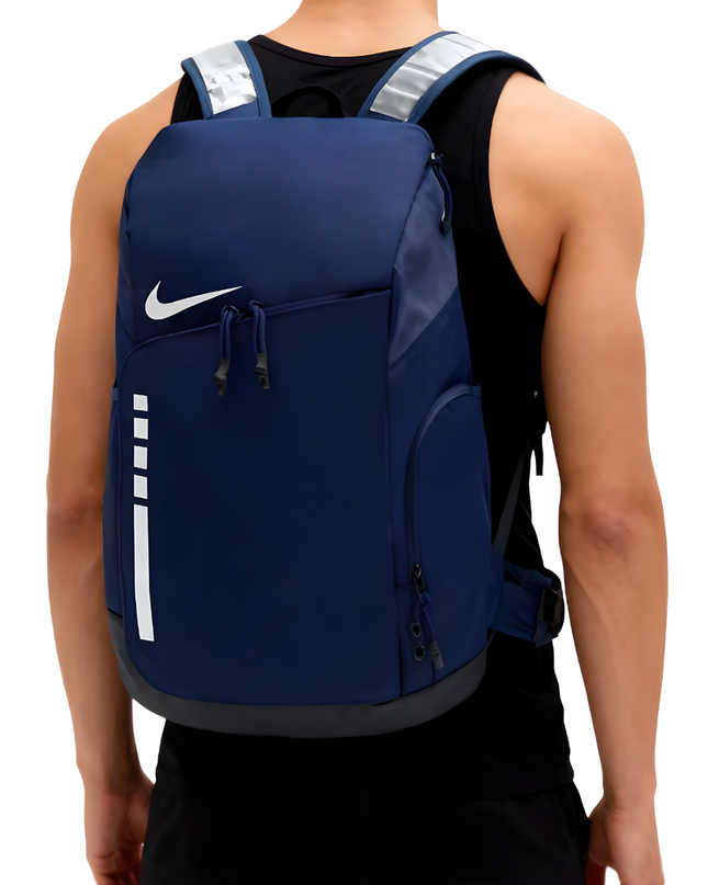 Elite Backpack Navy White – main product image