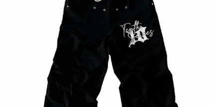 Fleece Sweatpants Cotton Black Rivets M Mldrip