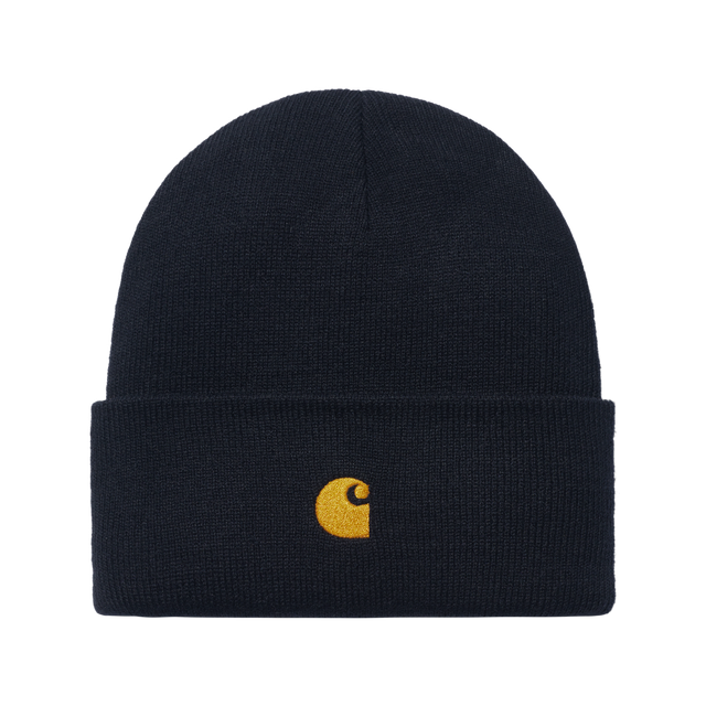 Carhartt Chase Beanie - Dark Navy / Gold
