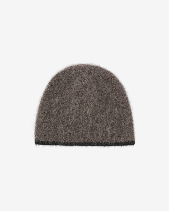 Cole Buxton Alpaca Stripe Beanie - Brown