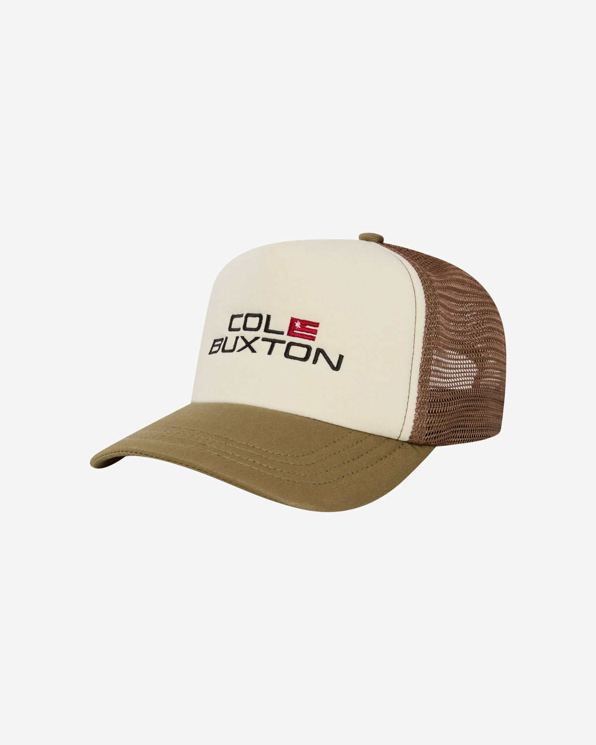 Cole Buxton Flag Trucker Cap - Brown