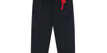 Classic rainbow gradient letter hoodie set 510 black and red trousers L Mldrip