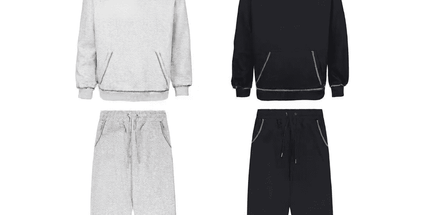 Classic rainbow gradient letter hoodie set Mldrip