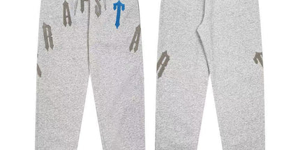 Classic rainbow gradient letter hoodie set 510 gray brown trousers L Mldrip