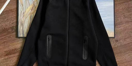 Cotton Blend Sports Hooded Jacket and Pants