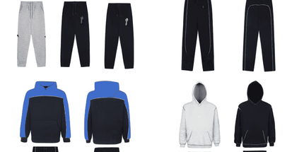 Classic rainbow gradient letter hoodie set Mldrip