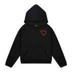 Hoodie / Black/Red / XS