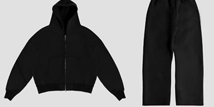 Casual, simple, and stylish hooded cardigan Black suit 2207 M Mldrip