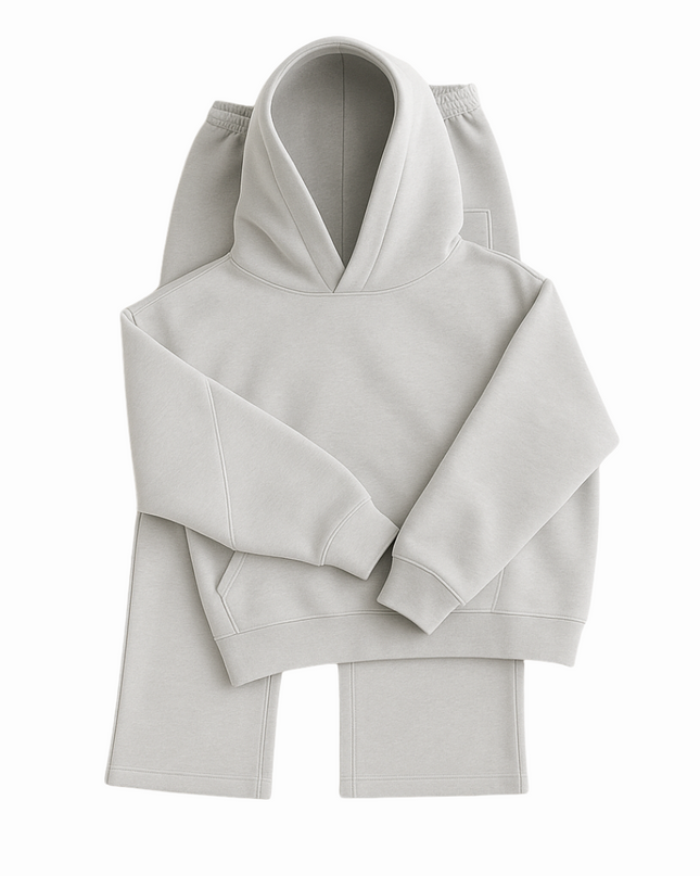 COLESICE Signature Tracksuit – Grey – full set on white background