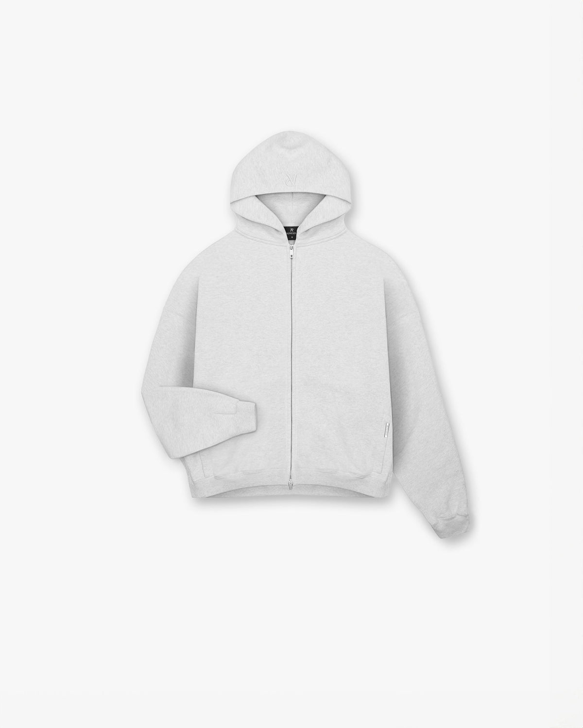Represent Initial Zip Hoodie — Ice Grey Marl — Colour variant
