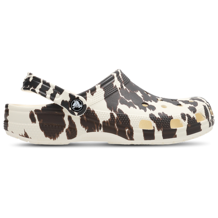 Crocs Classic Pop Animal Clog in Chalk-Multi