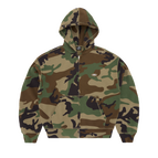 Zip Hoodie / Woodland Camo / XS