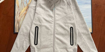 Cotton Blend Sports Hooded Jacket and Pants