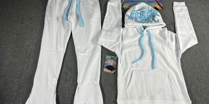 Hooded Sweatshirt and Sweatpants Set White Set 15 XL Mldrip