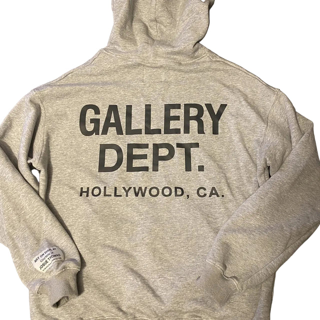 Gallery Dept Souvenir Logo Hoodie in heather gray