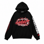 Hoodie / Black / Red / XS