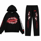 Full Tracksuit / Black / Red / XS