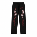 Sweatpants / Black / Red / XS
