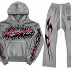 Full Tracksuit / Grey / Pink / XS