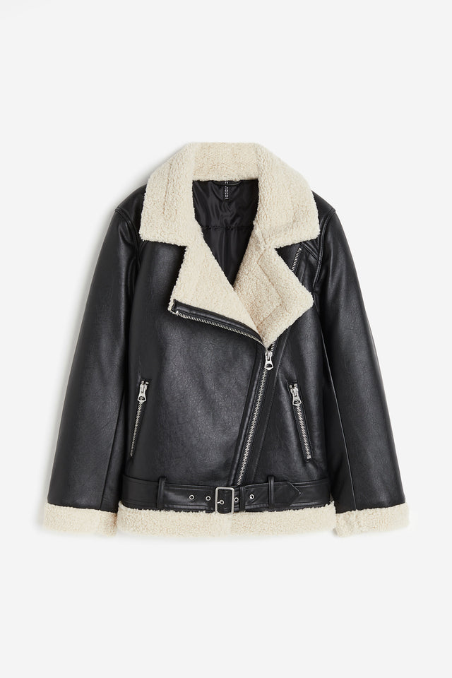 H&M aviator jacket – Black