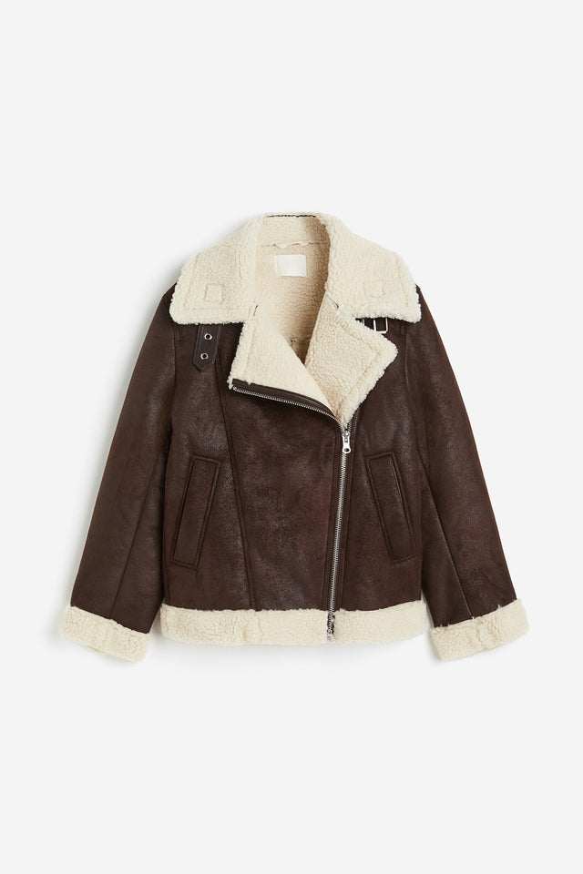 H&M oversized jacket – Dark Brown