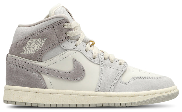Jordan AJ1 Mid - Lt Iron Ore-Enigma Stone-Pale