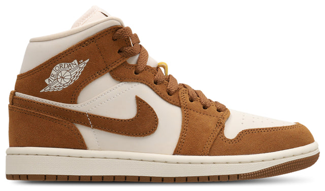 Jordan AJ1 Mid - Lt British Tan-Chalk-White