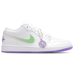 Jordan AJ1 Low Quai 54 White-Action Grape-Key Lime shoe