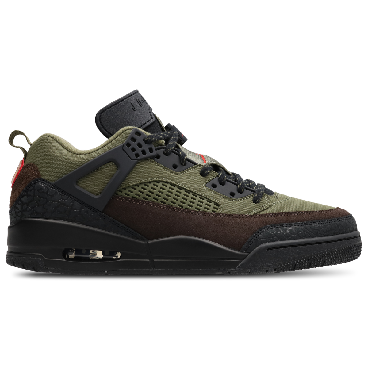 Jordan Spizike Low - Medium Olive-University Red