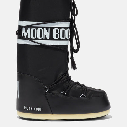 Moon Boot Icon Nylon Boots in Black
