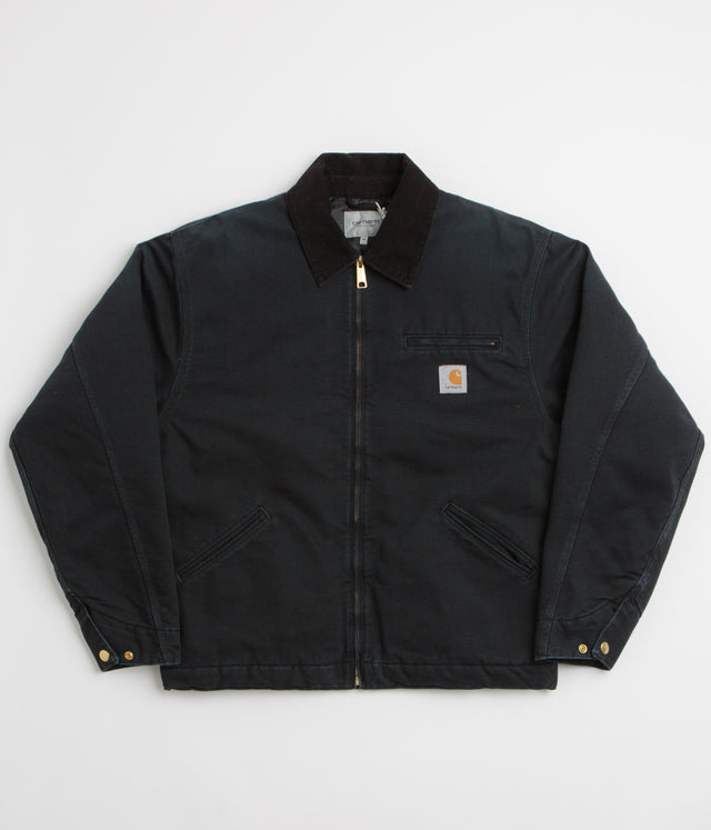 Carhartt OG Detroit Jacket - Black / Black Stone Canvas