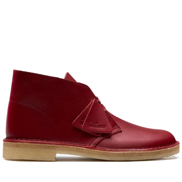 Clarks Desert Boot - Dark Red Leather
