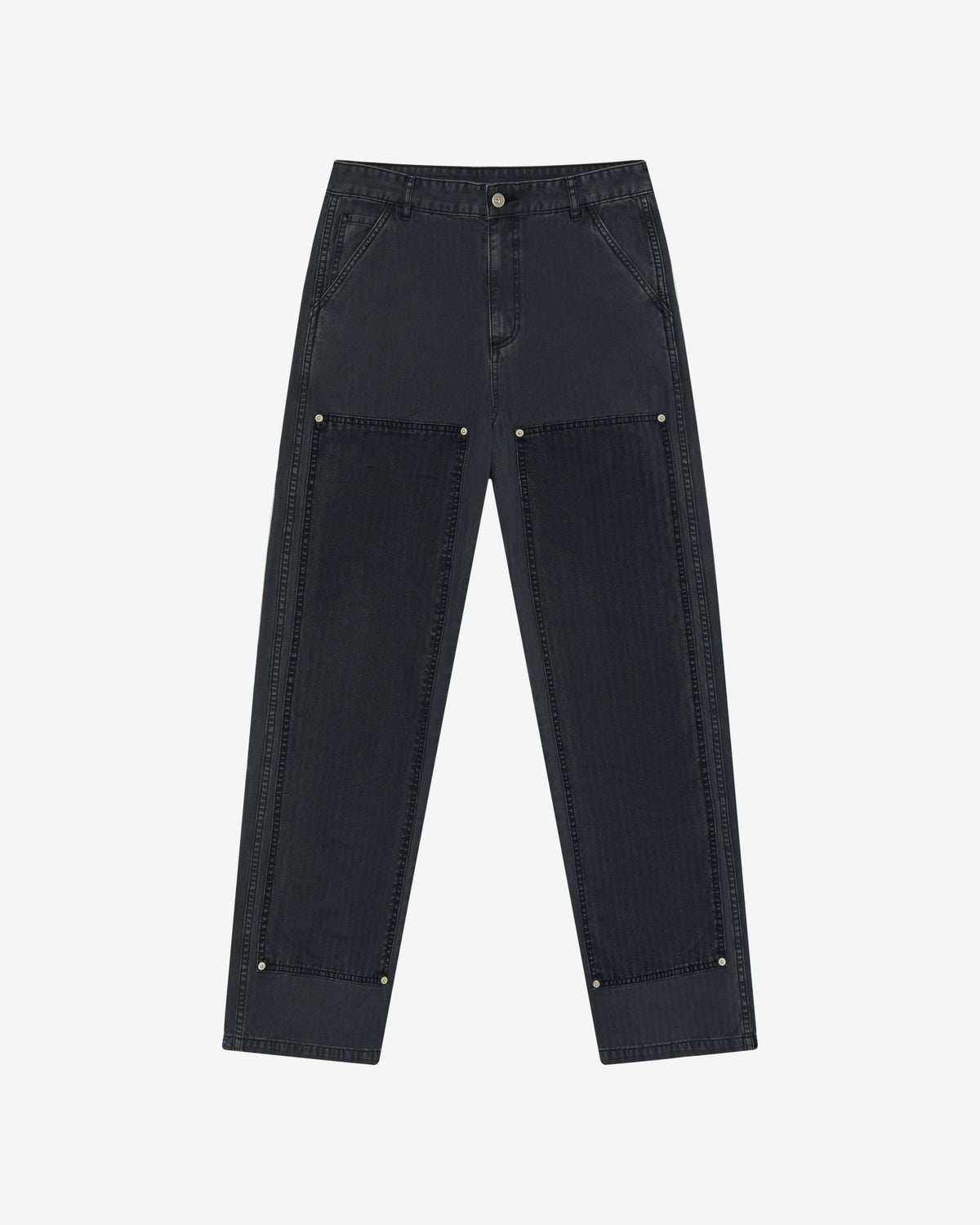 Cole Buxton Double Knee Pants - Washed Black