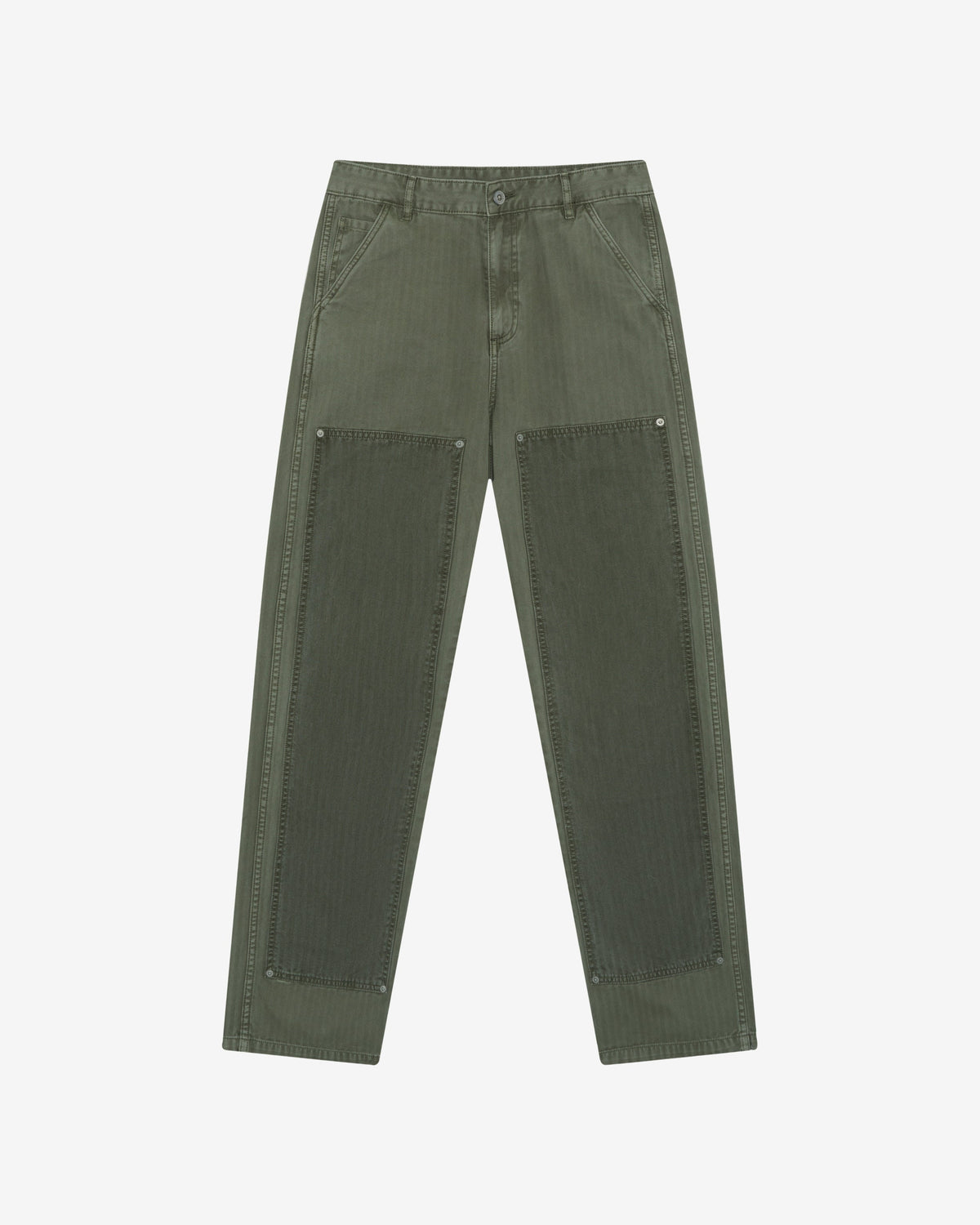 Cole Buxton Double Knee Pants - Washed Green