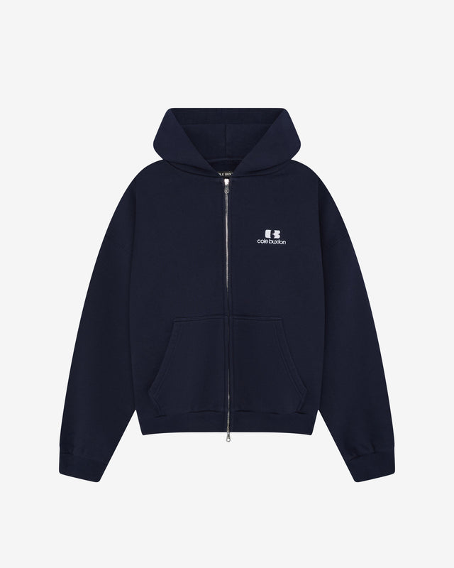 Cole Buxton Icon Zip Hoodie - Navy