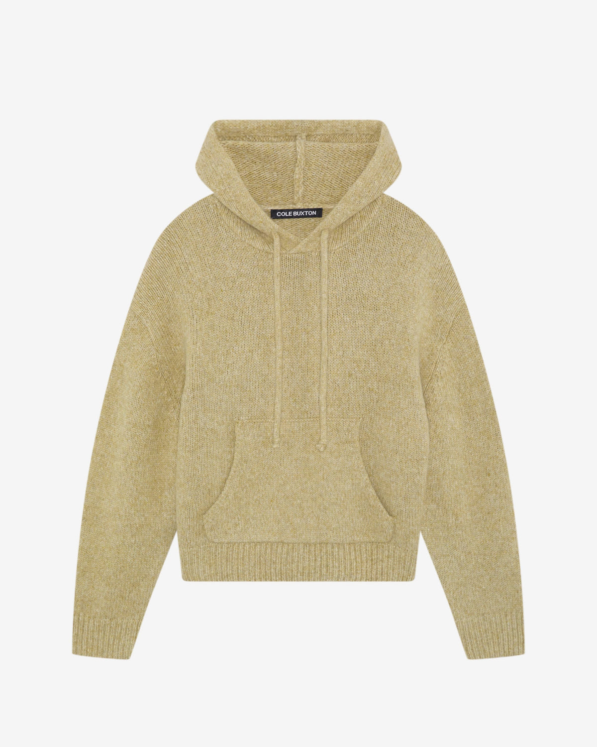Cole Buxton Knit Hoodie - Dark Yellow